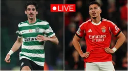 Trincao of Sporting and Ivanjovic of Benfica