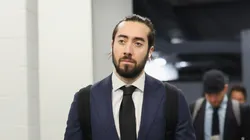 Mika Zibanejad at UBS Arena in Elmont, New York.