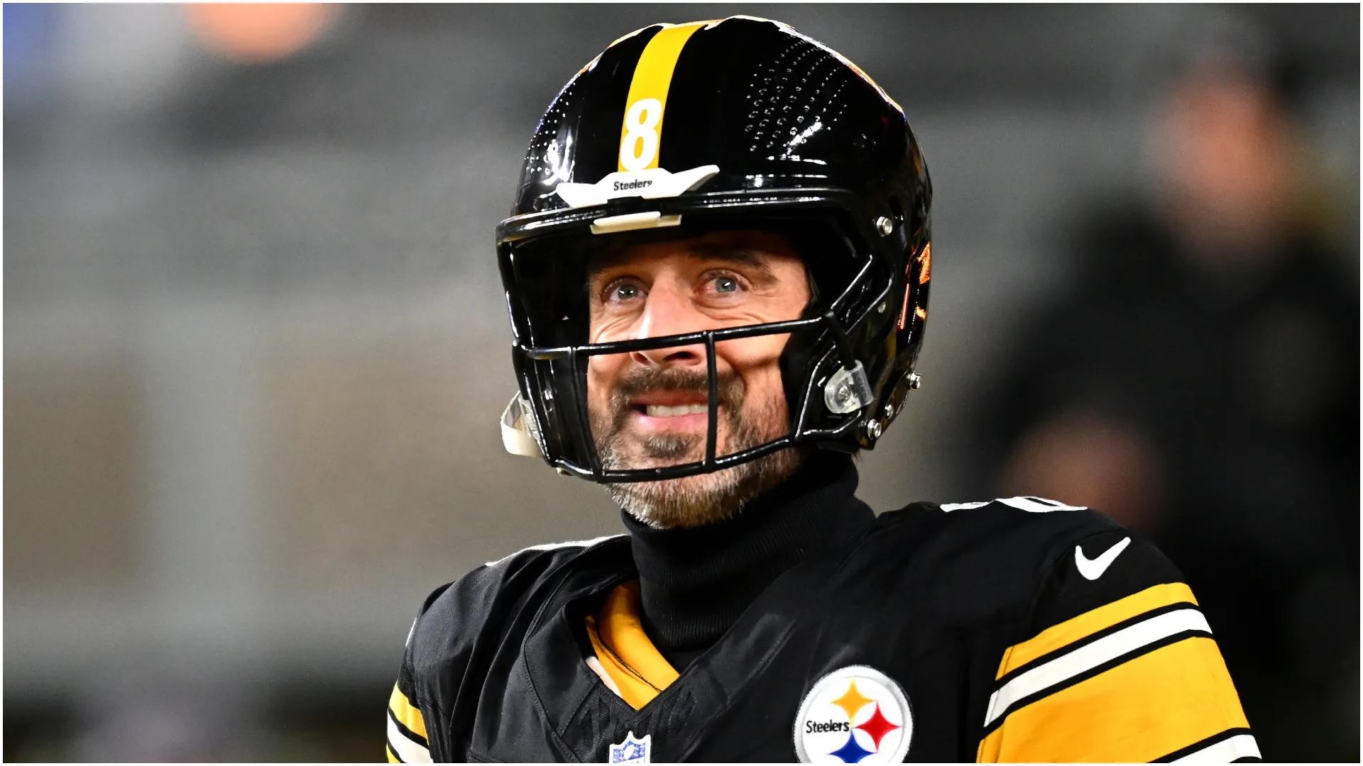 Aaron Rodgers #8 of the Pittsburgh Steelers