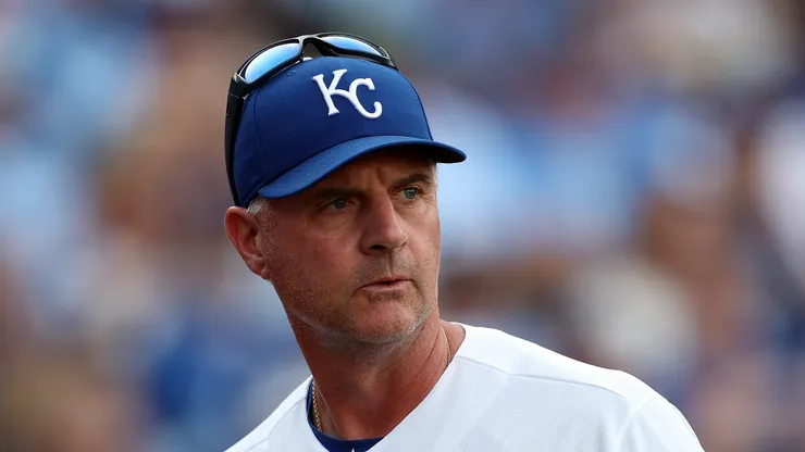 Manager Matt Quatraro of the Kansas City Royals