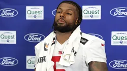 Kayvon Thibodeaux #5 of the New York Giants.