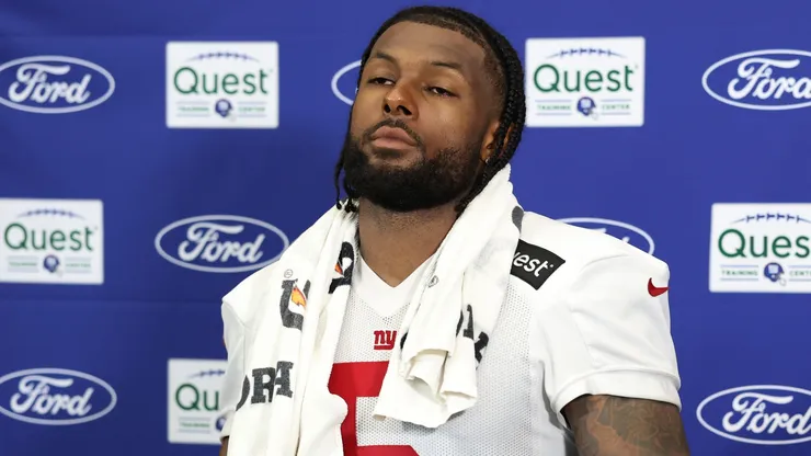 Kayvon Thibodeaux #5 of the New York Giants.
