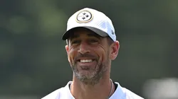 Aaron Rodgers at UPMC Rooney Sports Complex