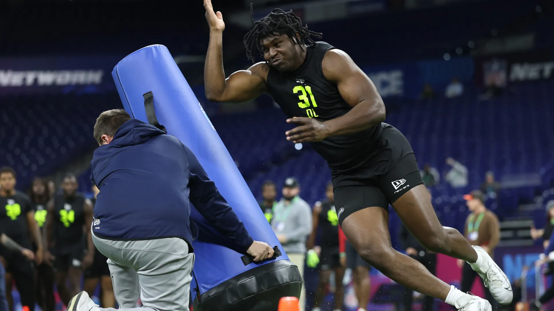 David Bailey during the 2026 NFL Scouting Combine (Source: Stacy Revere/Getty Images)
