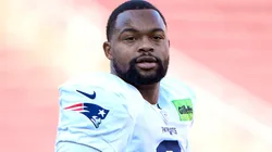 Kayshon Boutte #9 of the New England Patriots.