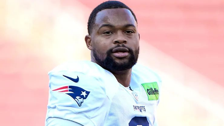 Kayshon Boutte #9 of the New England Patriots.