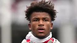 Caleb Downs #2 of the Ohio State Buckeyes at Ohio Stadium