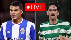 Thiago Silva of Porto and Francisco Trincao of Sporting CP.