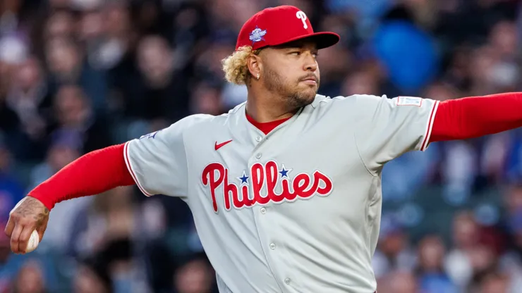 Taijuan Walker #99 of the Phillies delivers a pitch.