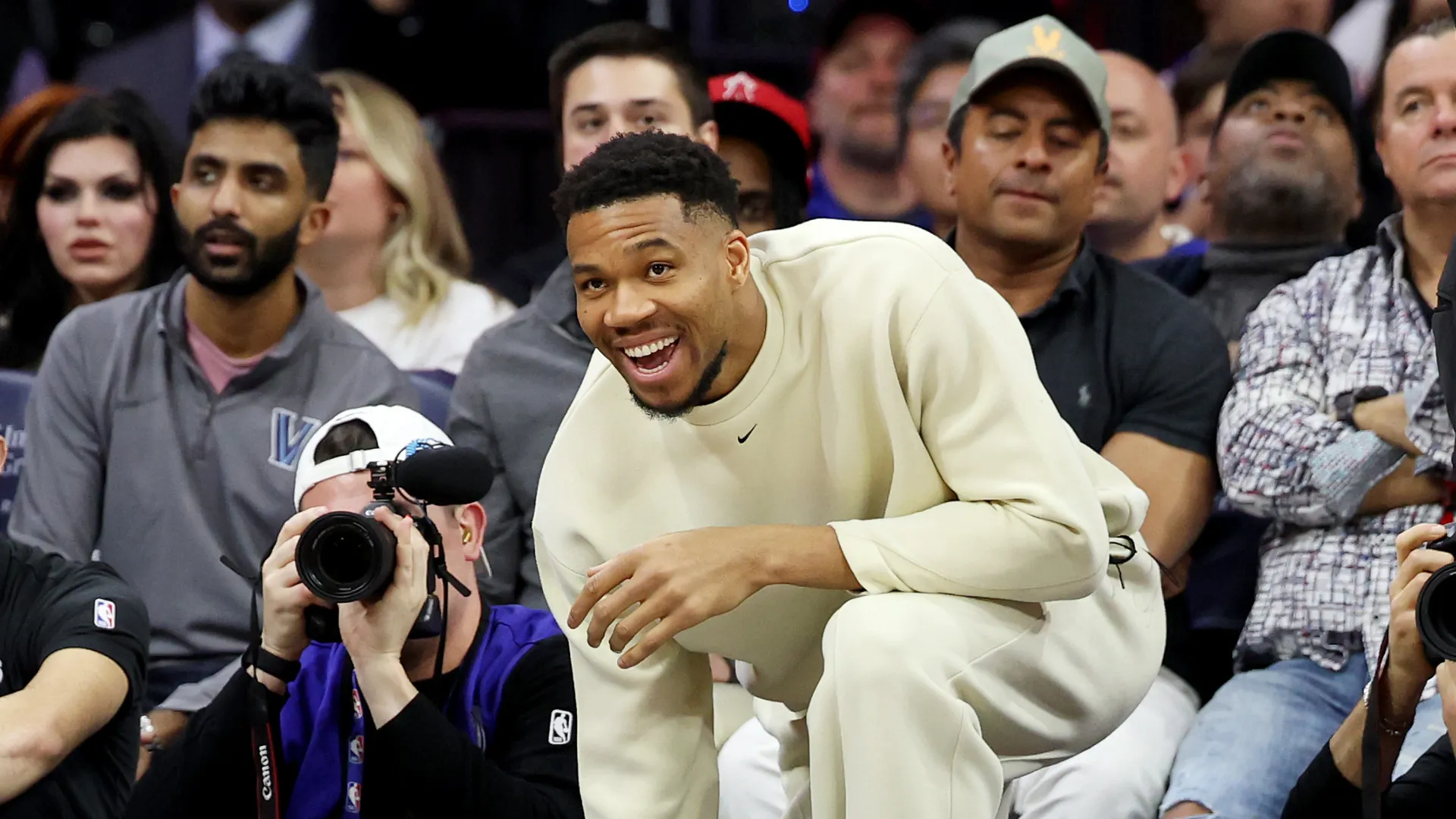 Giannis Antetokounmpo #34 of the Milwaukee Bucks.
