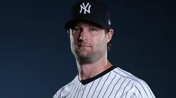 Gerrit Cole #45 of the Yankees poses for a photo.