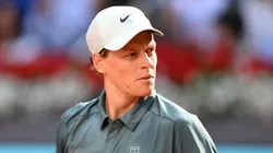 Jannik Sinner during a Madrid Masters game.
