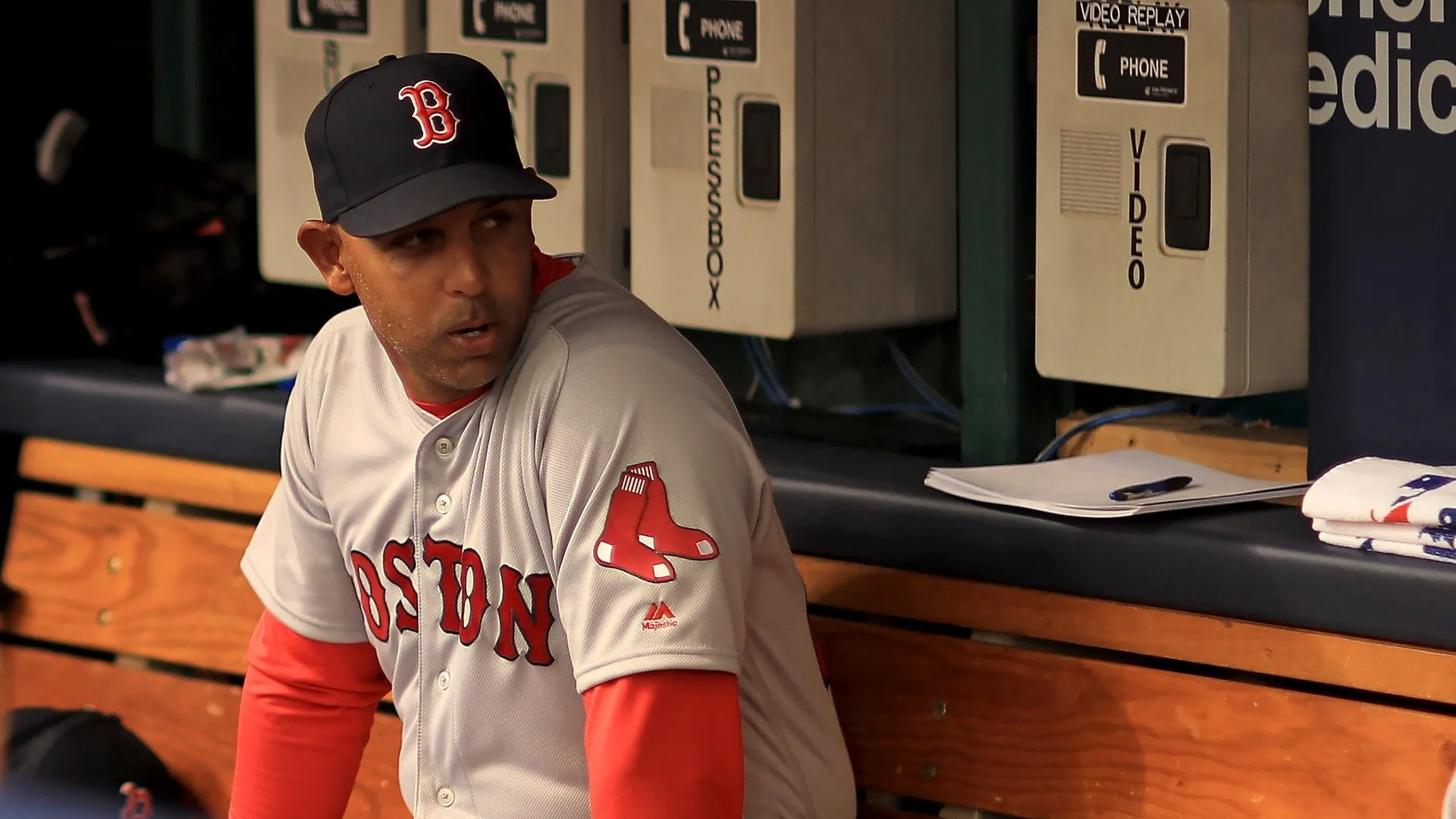 Manager Alex Cora back in 2018  (Mike Ehrmann/Getty Images)