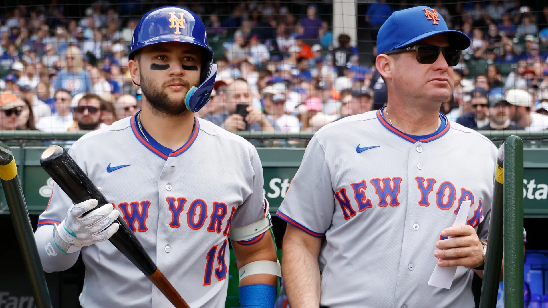 Carlos Mendoza with Bo Bichette