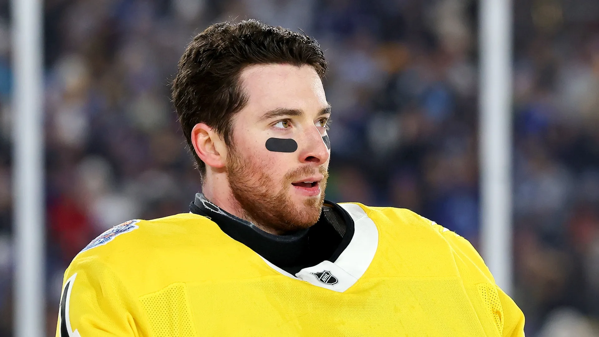 Jeremy Swayman of the Boston Bruins