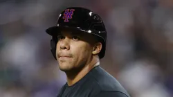 Juan Soto walks up to bat