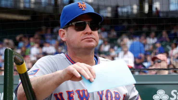 Manager Carlos Mendoza #64 of the New York Mets.