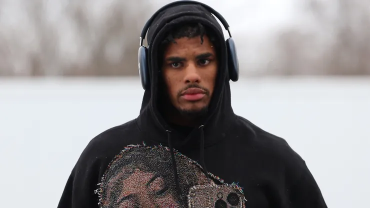 Keon Coleman #0 of the Buffalo Bills.