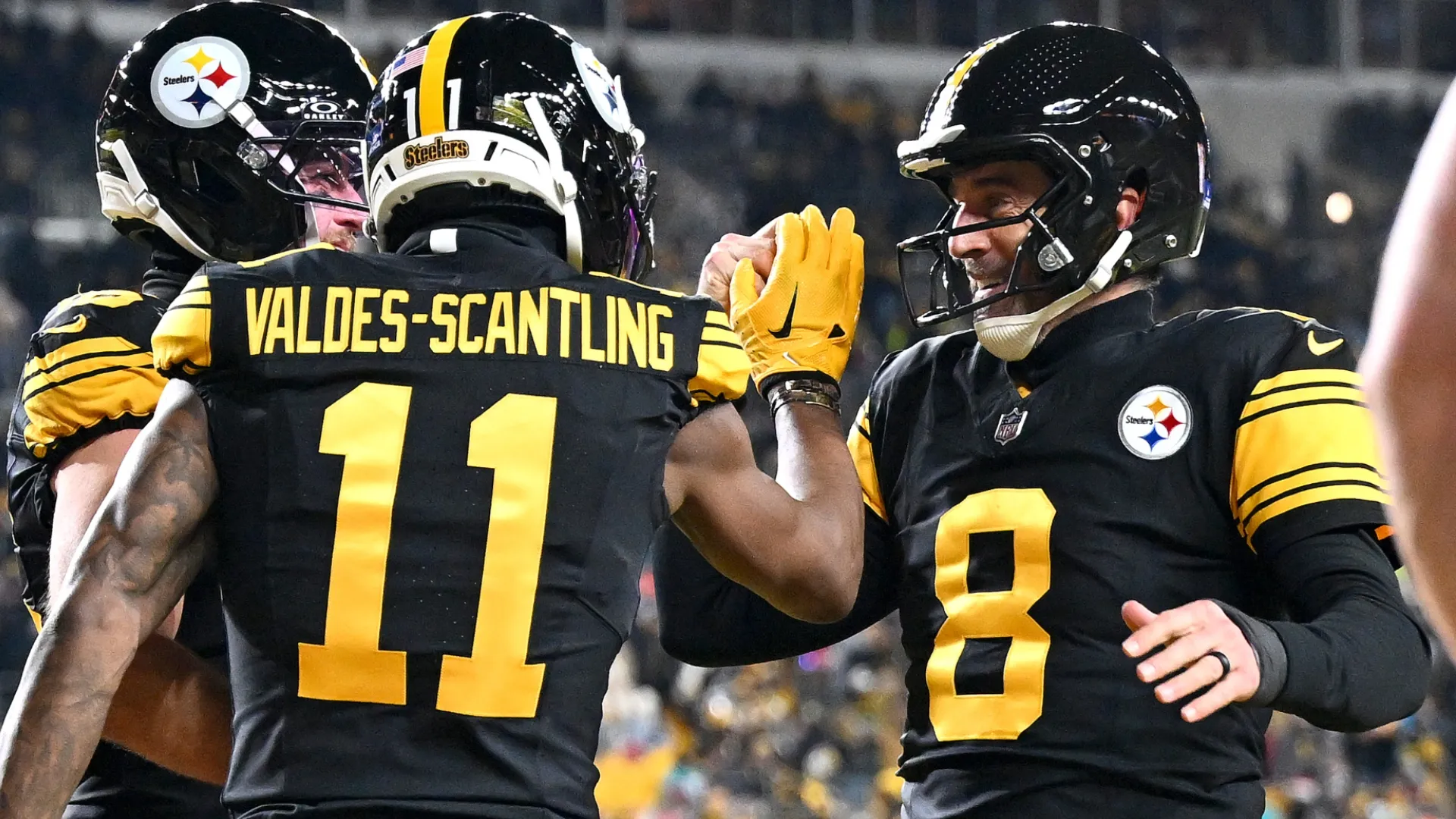 Marques Valdez-Scantling with Aaron Rodgers