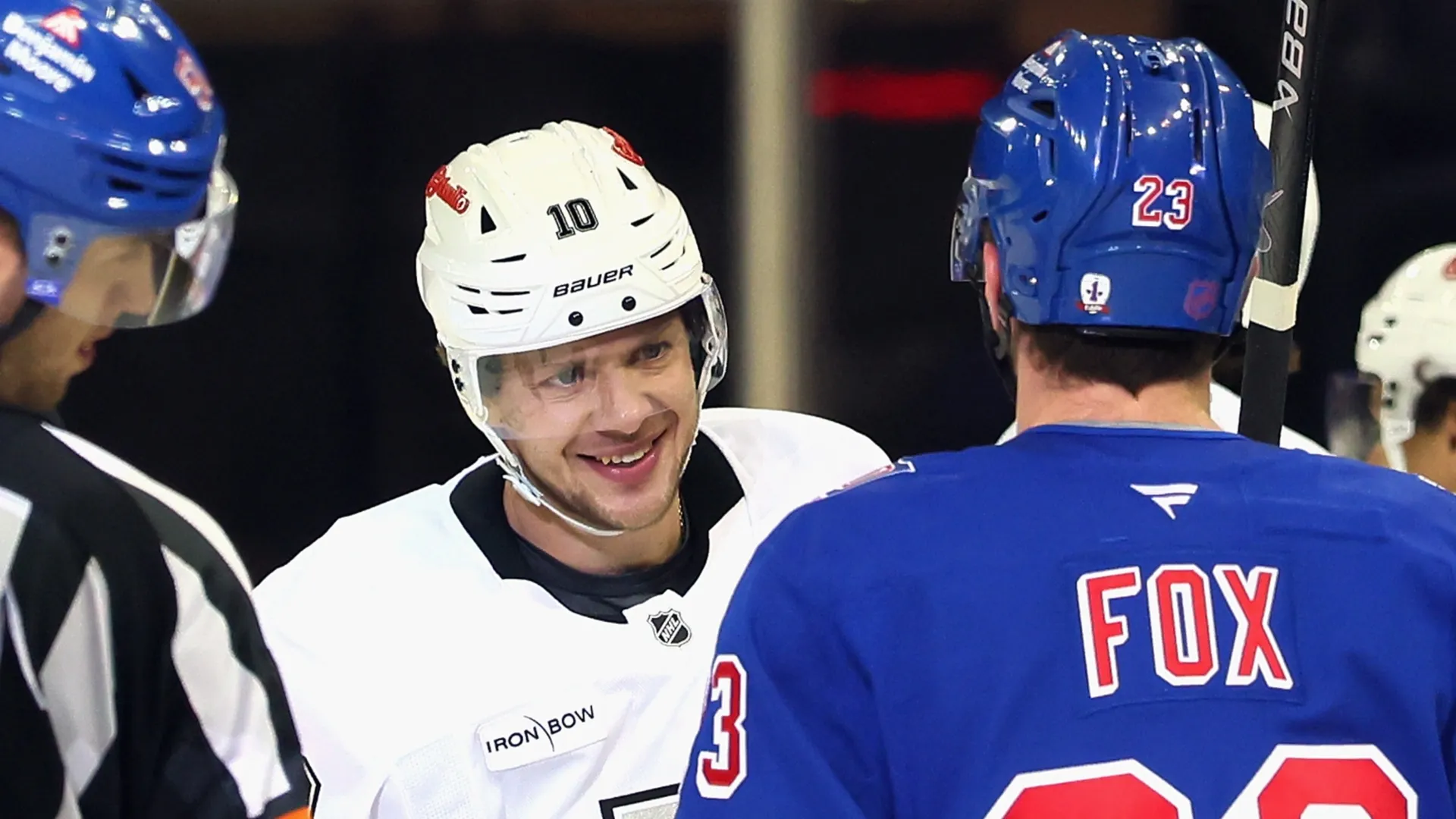 Artemi Panarin in his first game back in New York
