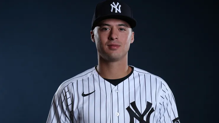 Anthony Volpe #11 of the Yankees poses for a photo.