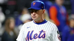 Carlos Mendoza #64 of the Mets in action against the Diamondbacks.