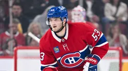 Noah Dobson of the Montréal Canadiens at the Bell Centre