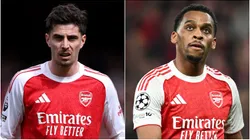 Kai Havertz and Jurrien Timber of Arsenal in 2026.