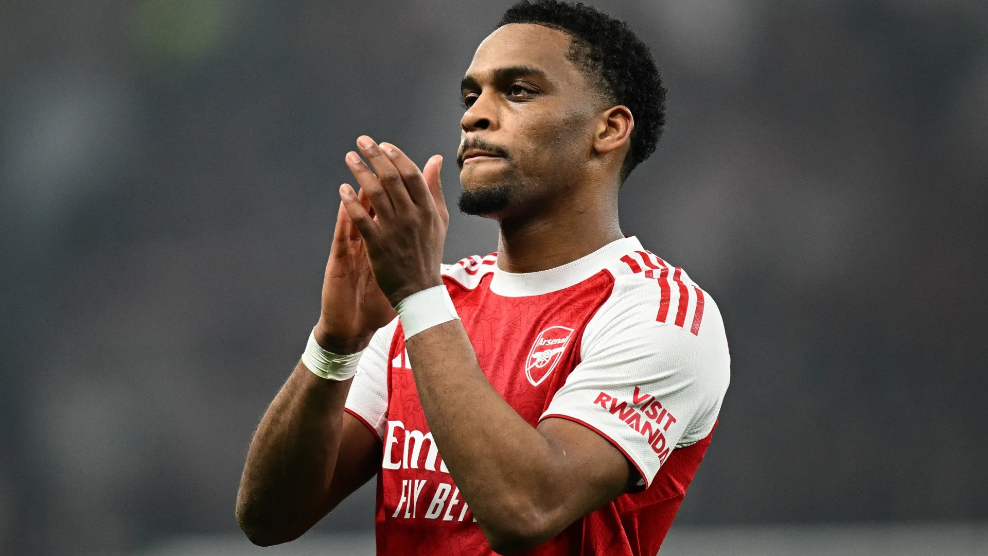 Jurrien Timber during the UEFA Champions League 2025/26 Round of 16 First Leg match (Source: Stuart Franklin/Getty Images)