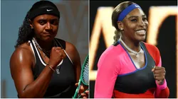 Hailey Baptiste and Serena Williams.