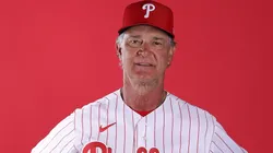 Don Mattingly #8 of the Phillies poses for a portrait.