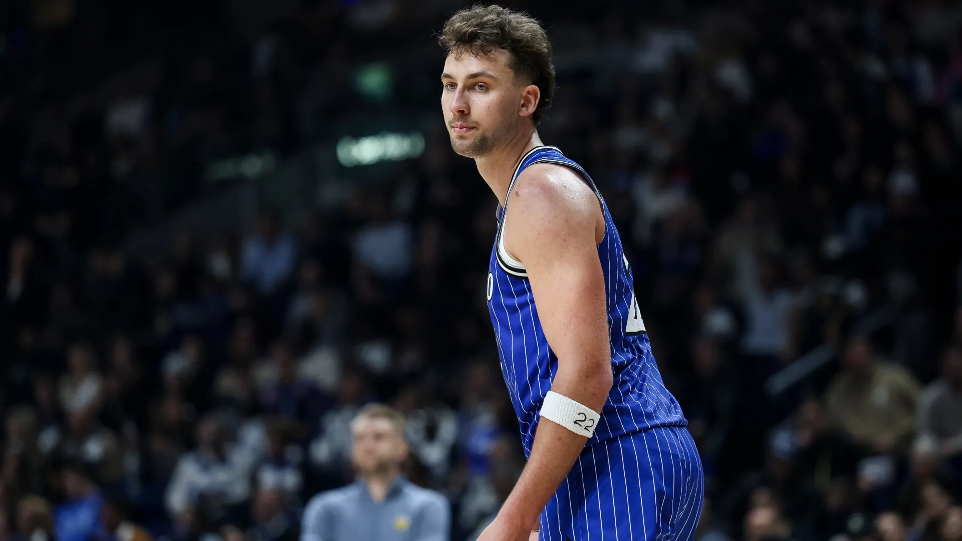 Franz Wagner #22 of the Orlando Magic looks on during the NBA Match against Memphis Grizzlies (Source: Maja Hitij/Getty Images)