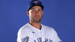 George Springer #4 of the Toronto Blue Jays poses for a portrait.