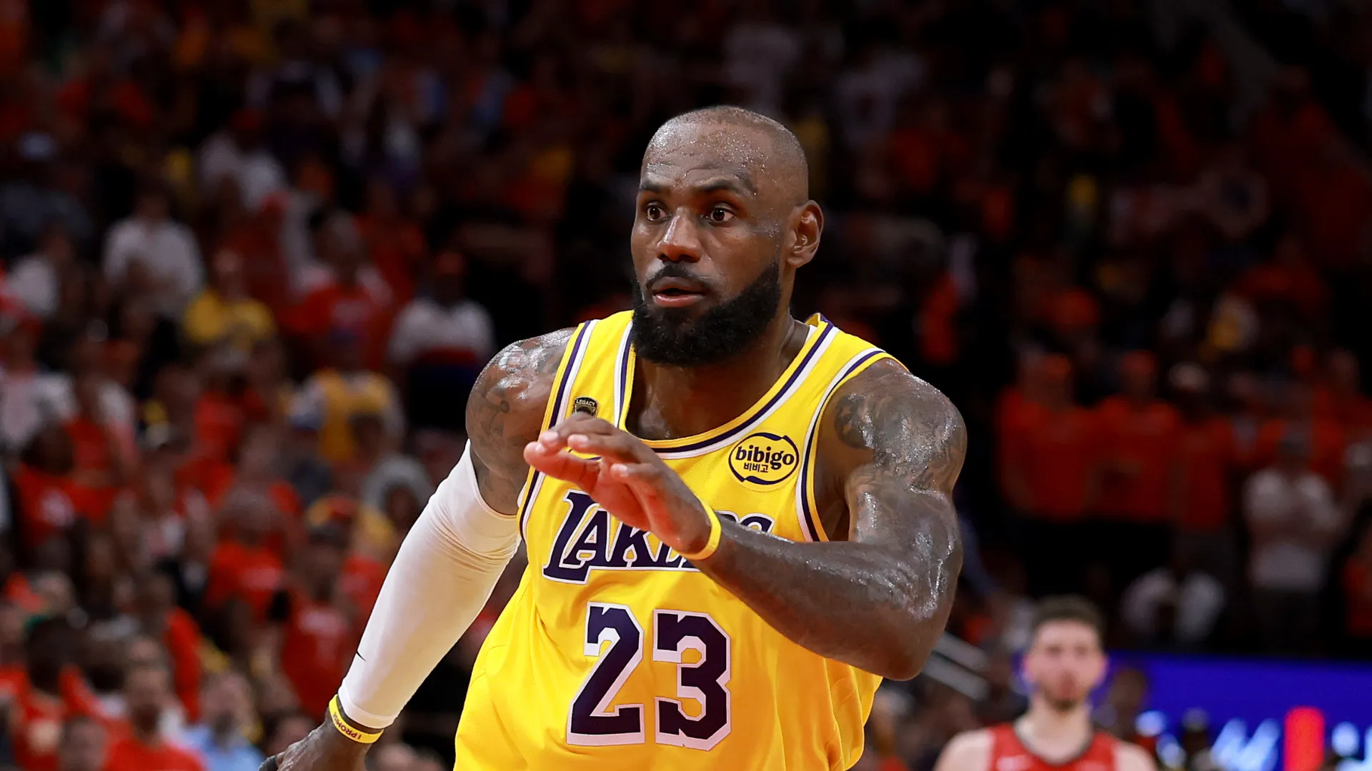 LeBron James of the Los Angeles Lakers.