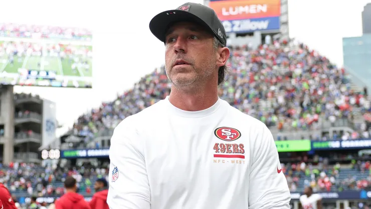 Head coach Kyle Shanahan of the San Francisco 49ers