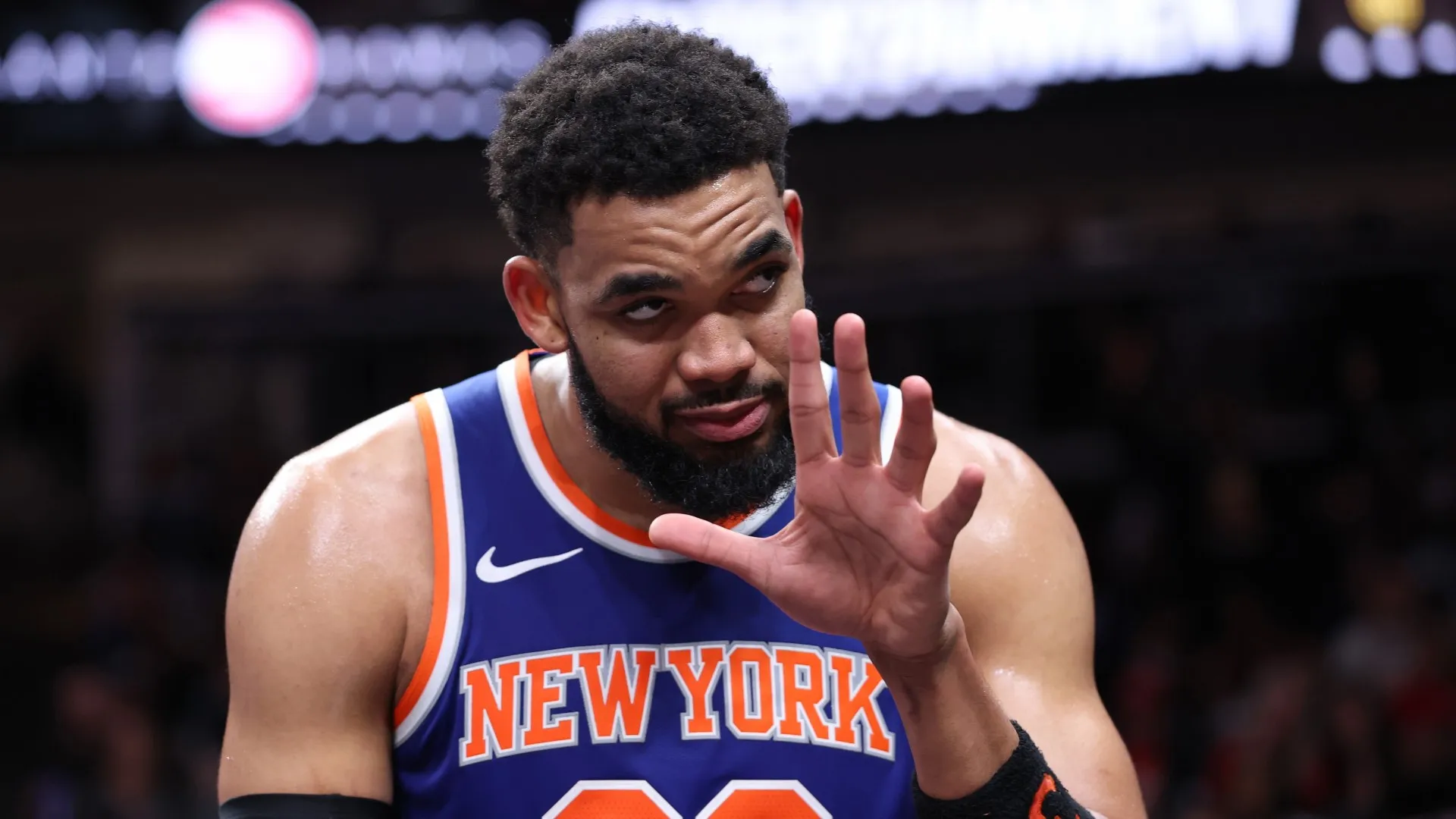 Karl-Anthony Towns of the Knicks