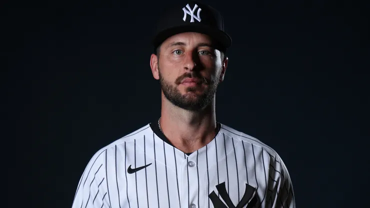 Paul DeJong #18 of the Yankees poses for a photo.