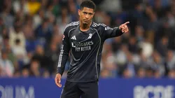 Jude Bellingham of Real Madrid points.
