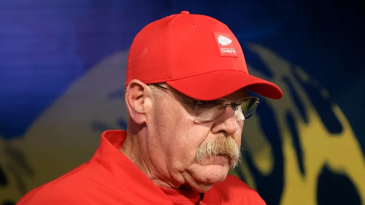 Andy Reid before a Chiefs game.