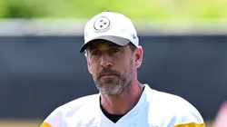 Aaron Rodgers at UPMC Rooney Sports Complex