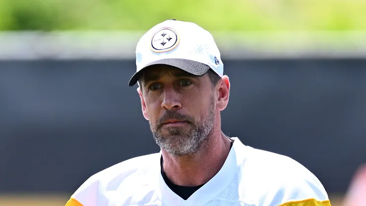 Aaron Rodgers at UPMC Rooney Sports Complex