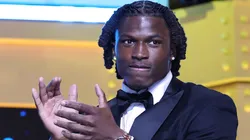 Arvell Reese of Ohio State is introduced during Round One of the 2026 NFL Draft.