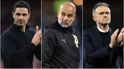 Mikel Arteta, Pep Guardiola and Luis Enrique.
