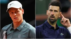 Jannik Sinner and Novak Djokovic.