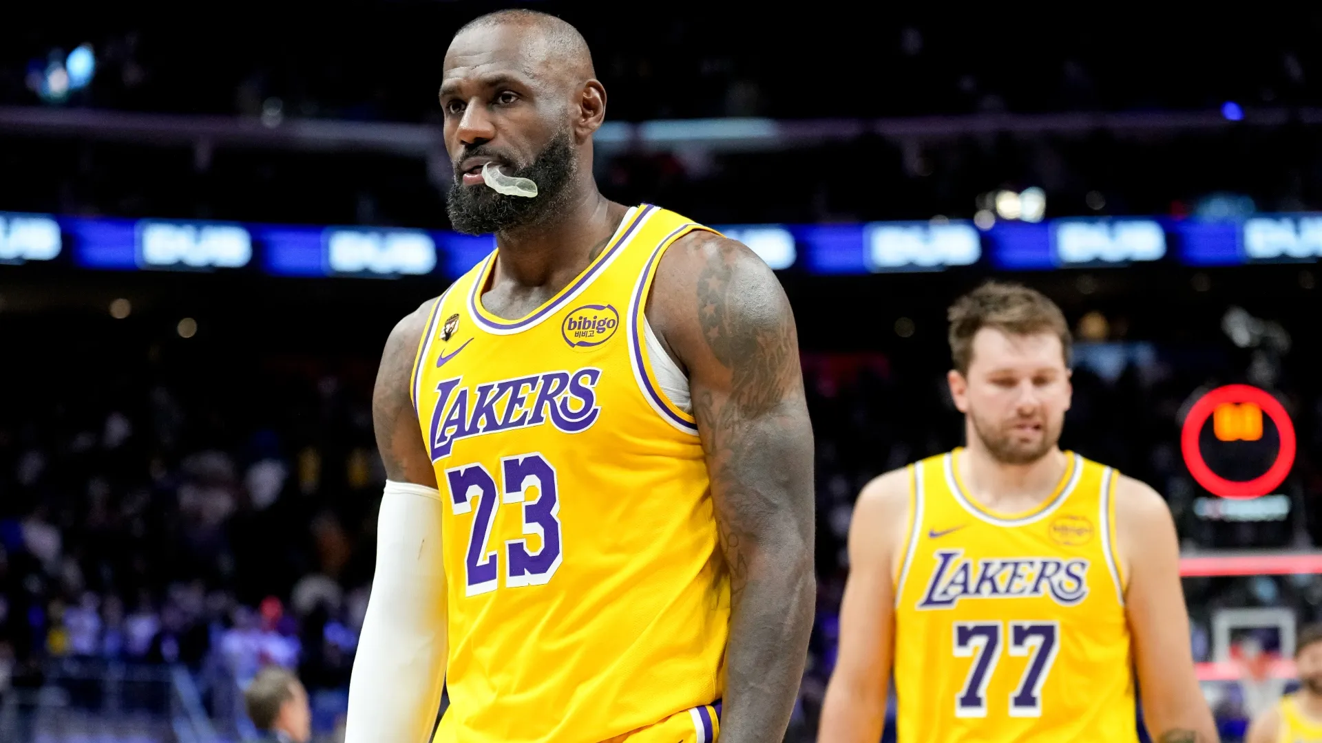 LeBron James and Luka Doncic