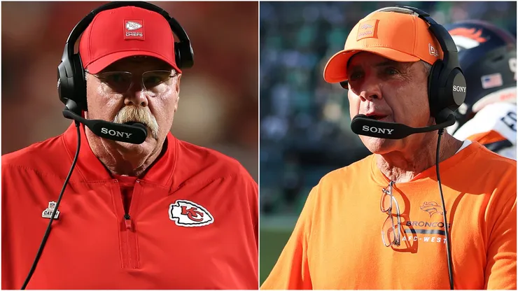 Andy Reid (L) Sean Payton (R).