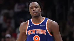 Og Anunoby #8 of the New York Knicks