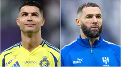 Cristiano Ronaldo of Al Nassr and Karim Benzema of Al Hilal.