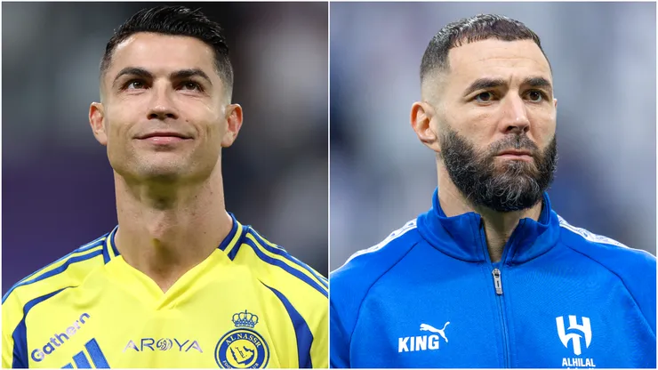 Cristiano Ronaldo of Al Nassr and Karim Benzema of Al Hilal.
