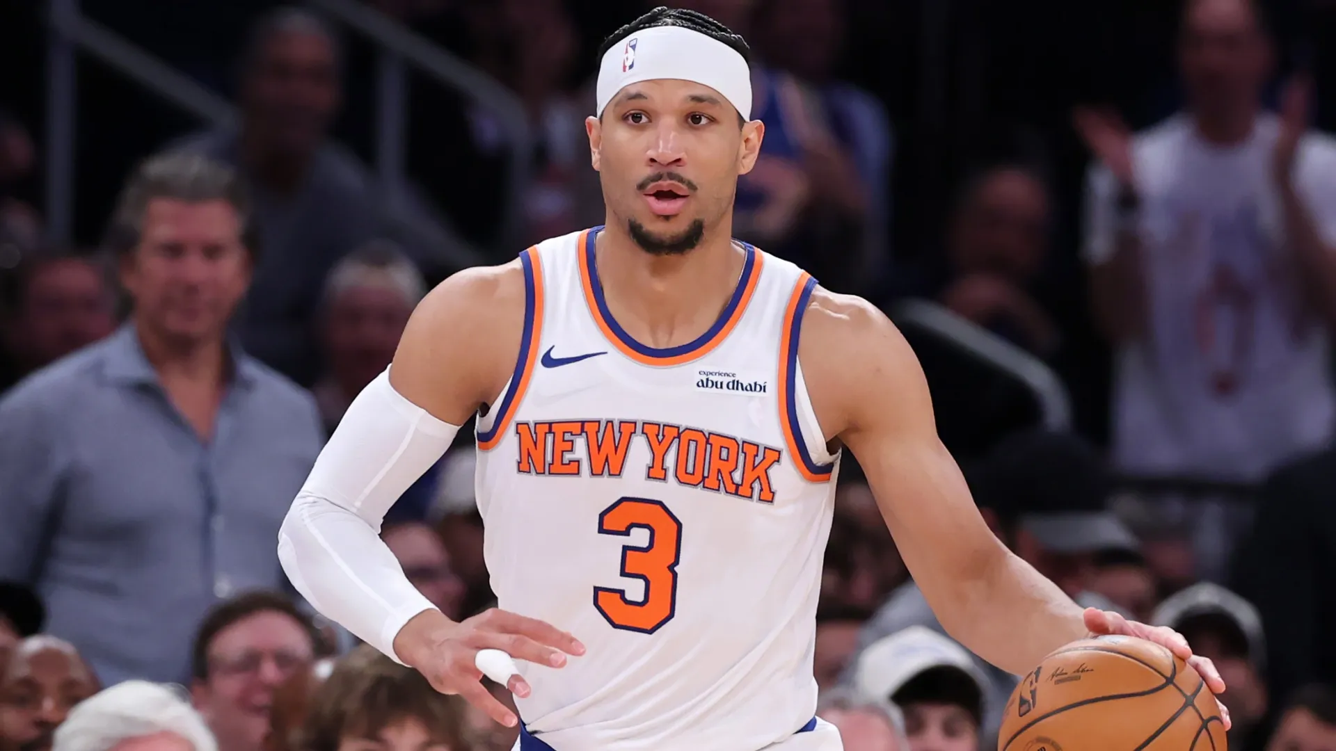 Josh Hart #3 of the New York Knicks in 2026 (Source: Al Bello/Getty Images)